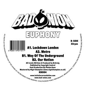 KBO04  Euphony - Lockdown London EP (12" Vinyl + Digital)